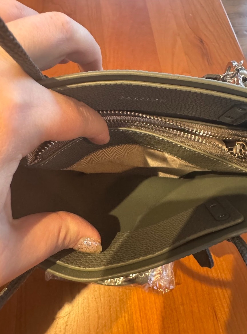 NWOT! Pazzion GRAY Stormy Garden Bucket Bag with Bag Charm and Long Strap