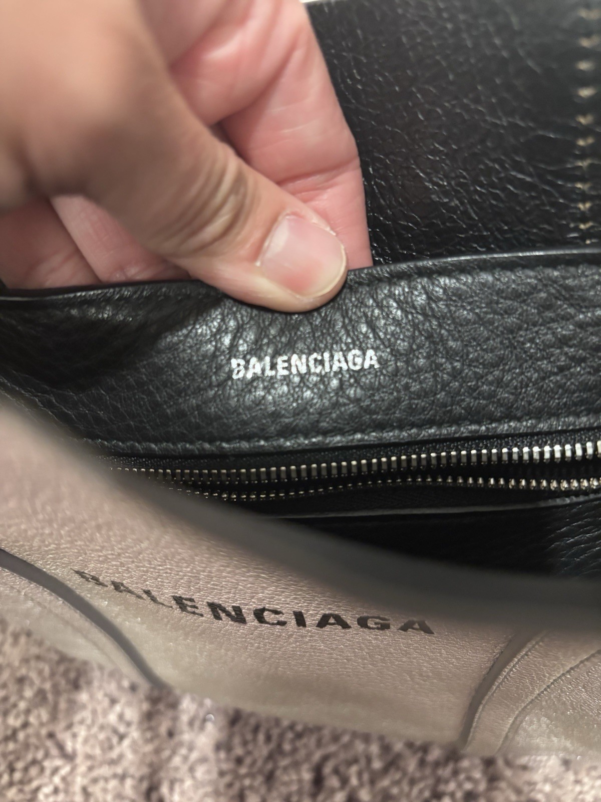 Balenciaga Everyday Tote XXS Silver Leather 3.7 inch Width