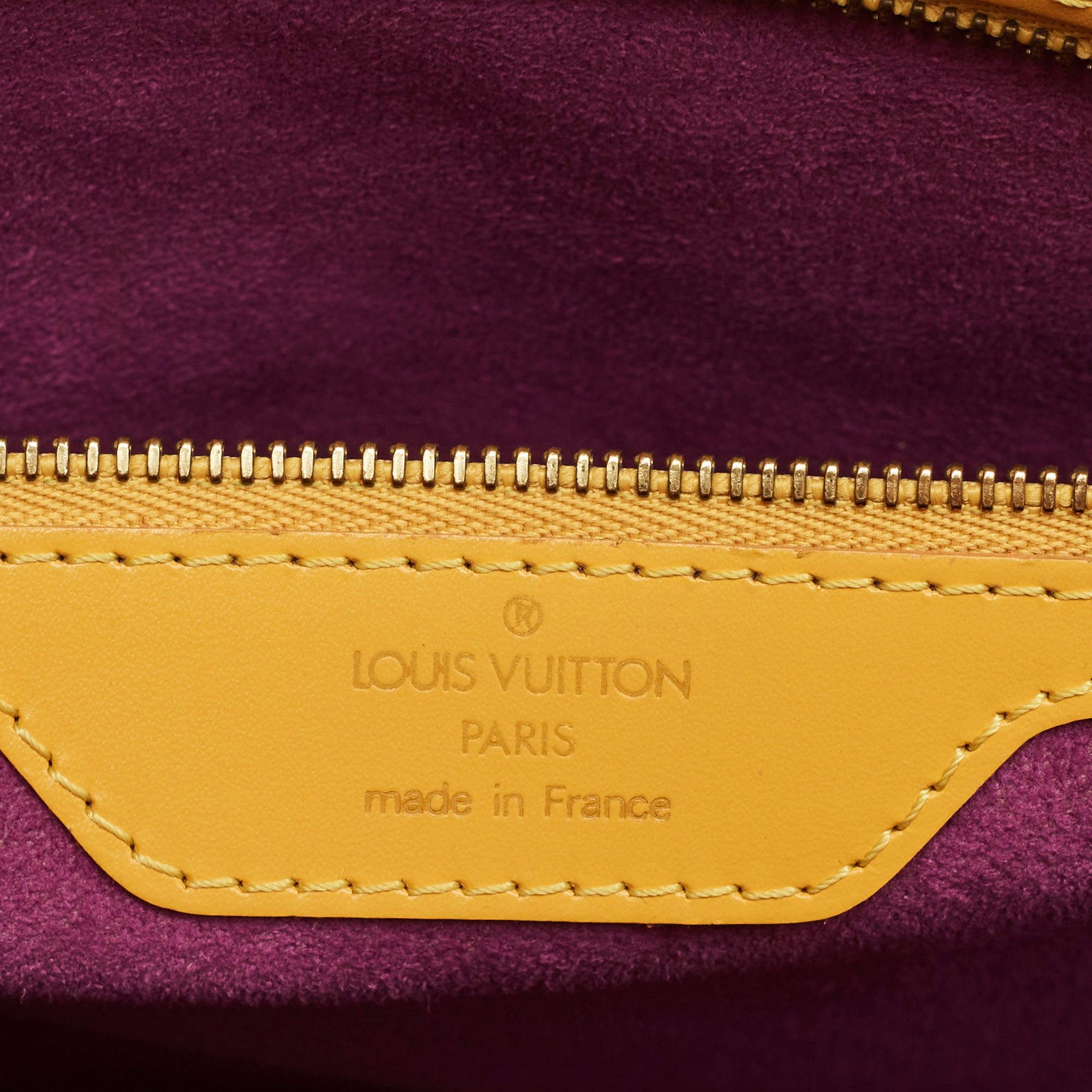 Louis Vuitton Saint Jacques GM Tassil Yellow Epi Leather Bag