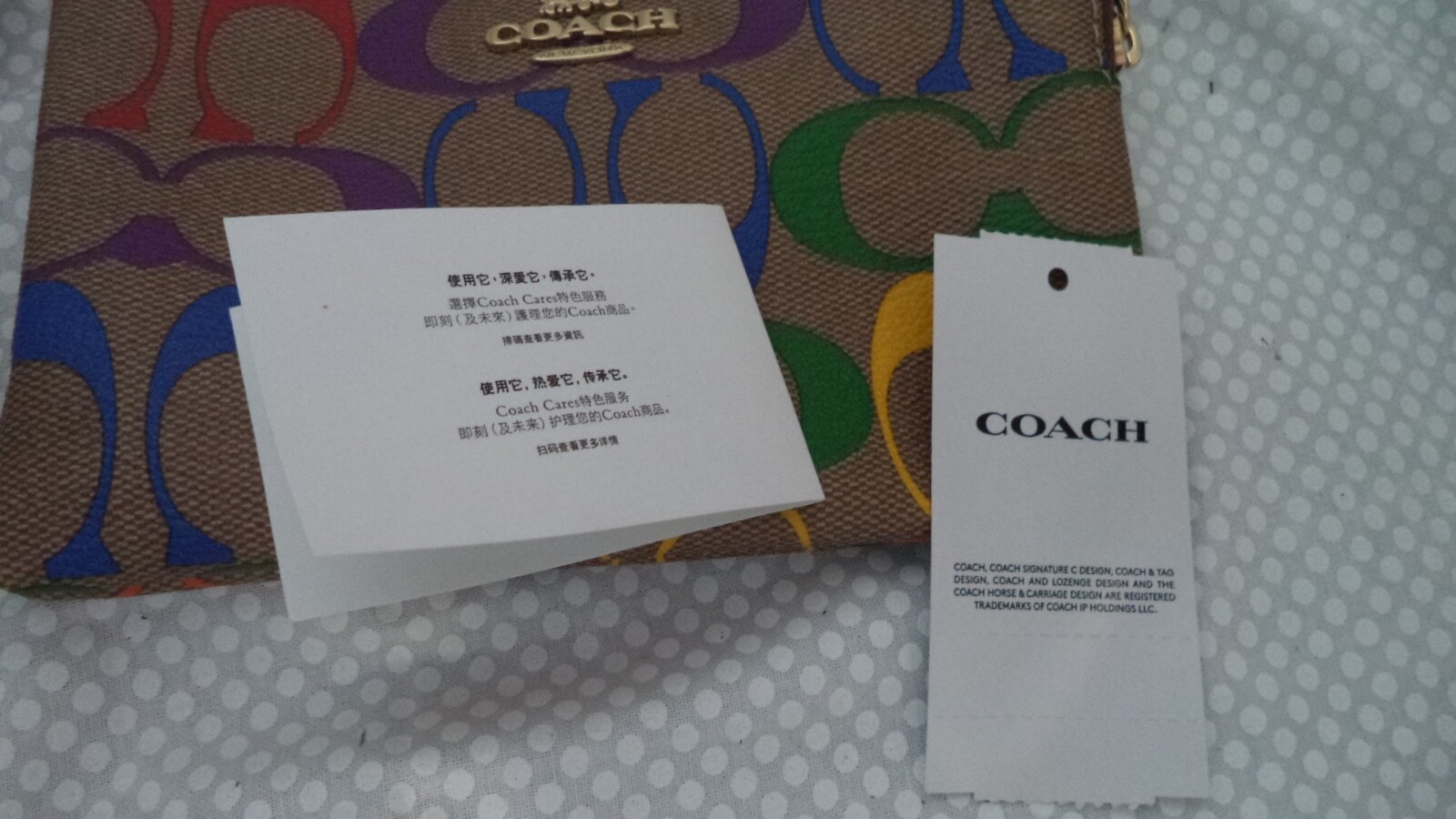 Coach Corner Zip Wristlet In Rainbow Signature Canvas C9945 NWT PRIDE COLLECTION
