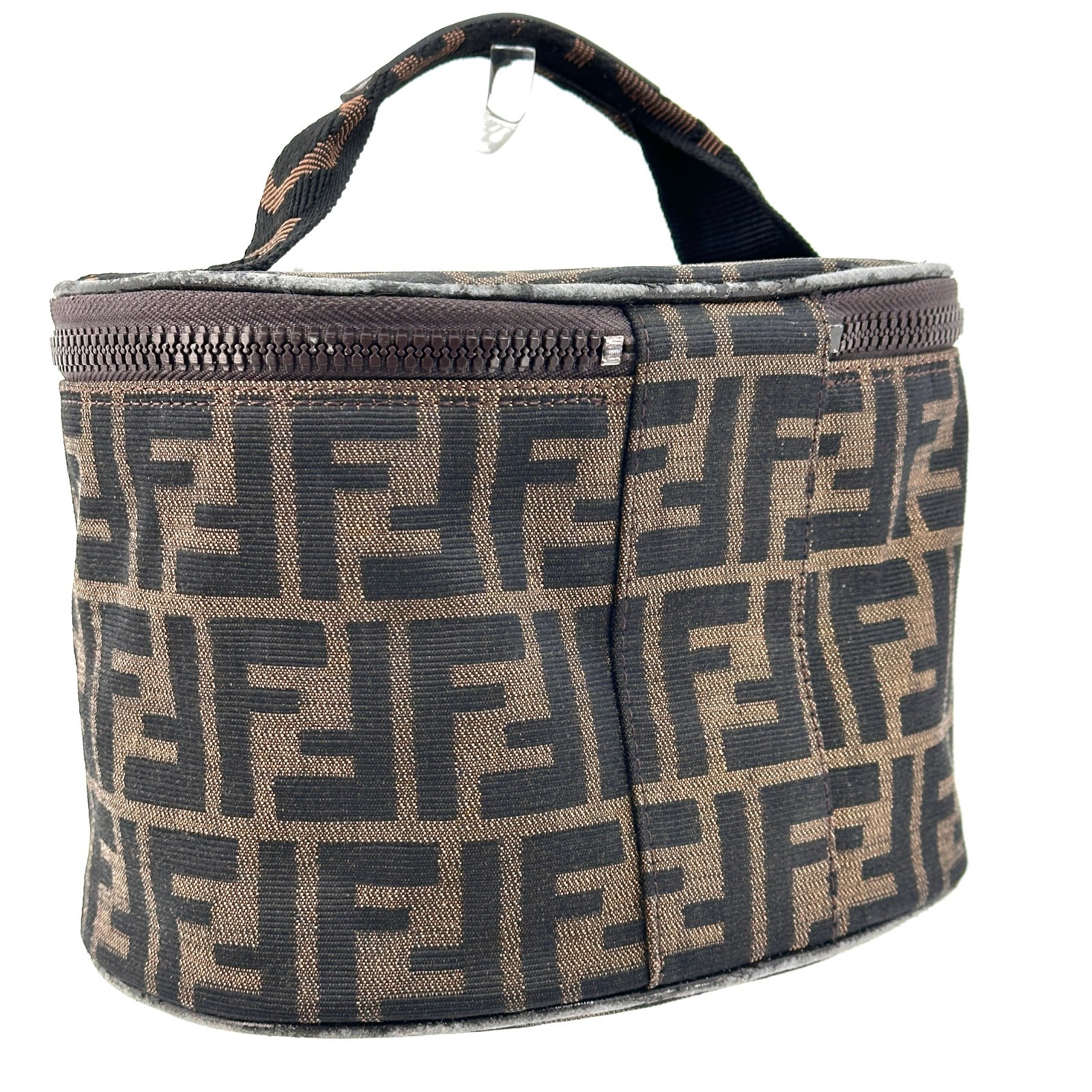Fendi Zucca Canvas Pouch Authentic