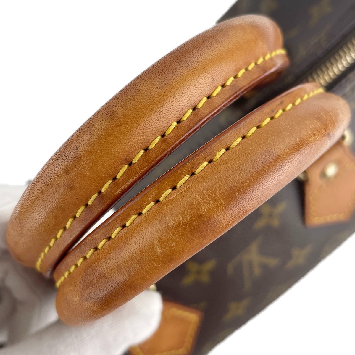 Louis Vuitton Monogram Speedy 25 Leather Fabric Brown Handbag 4512