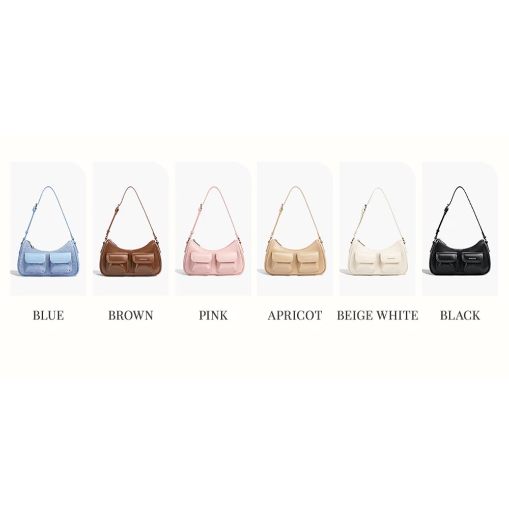 MOSSDOOM Liora PU Leather Hobo Shoulder Bag Mini Pocket Women’s Handbag
