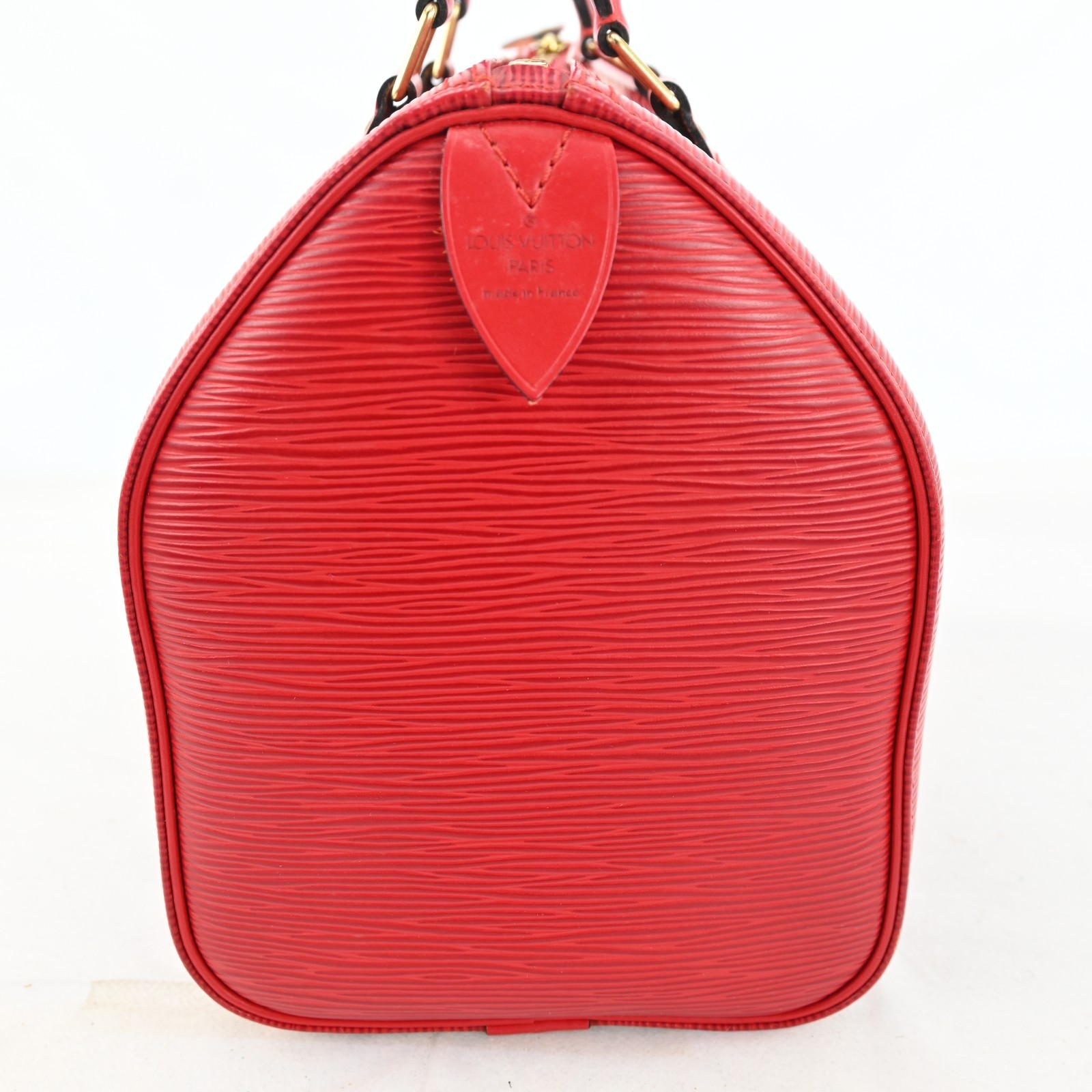 LOUIS VUITTON Epi Speedy 25 Hand Bag Red LV Auth R3856YT803