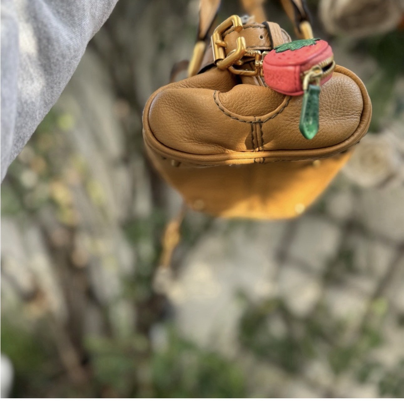 Chloe Paddington Mini Leather Handbag with Vintage Lock and Key Y2K
