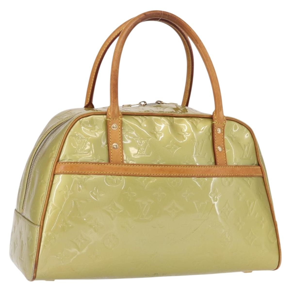 LOUIS VUITTON Monogram Vernis Tompkins Square Bag Gris M91150 LV Auth ep12776