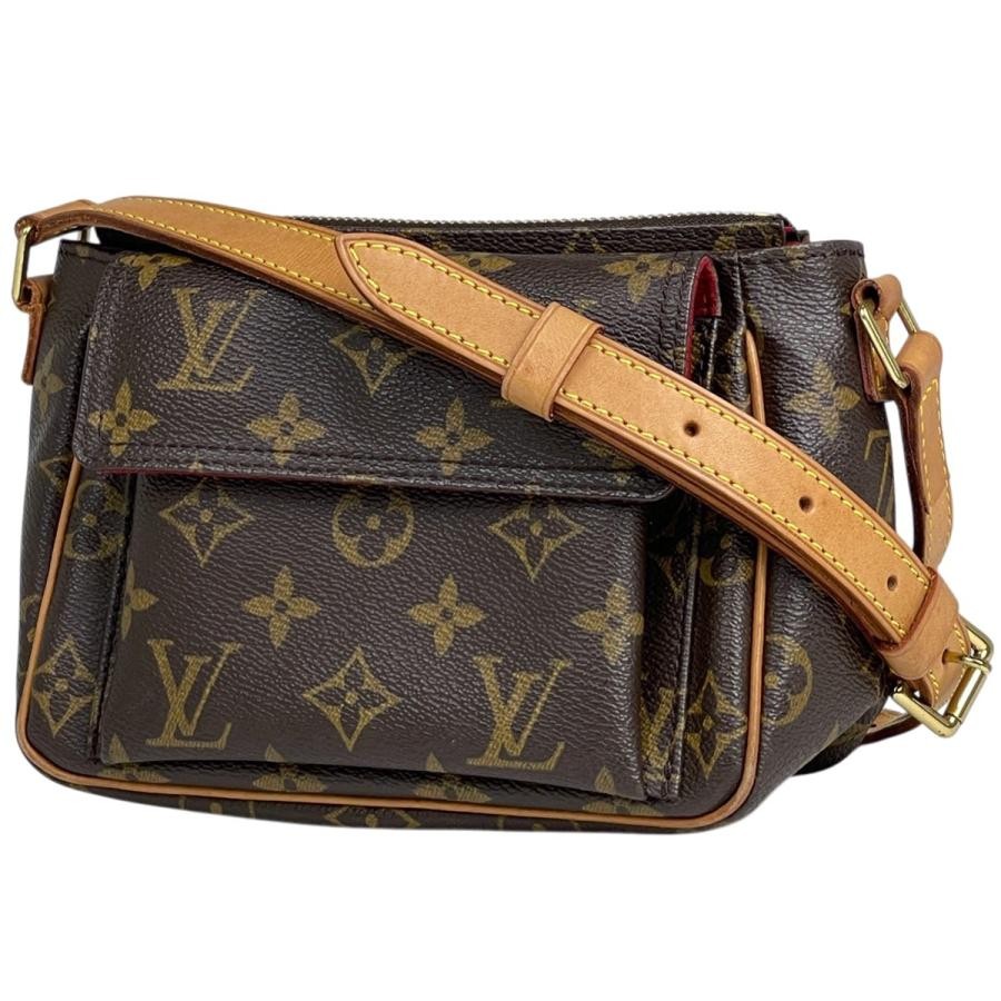 Louis Vuitton Pochette Monogram Brown Handbag M51165 #BS3419