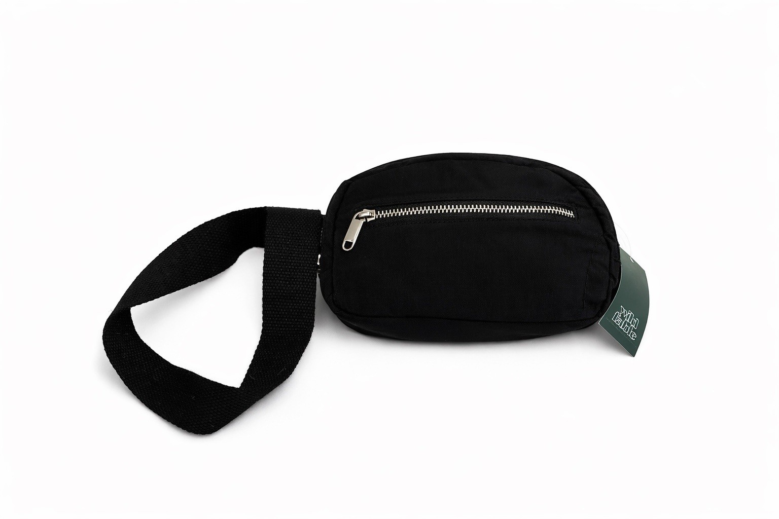 Wild Fable Black Nylon Belt Bag Fanny Pack Adjustable Strap Zip Pockets NWT