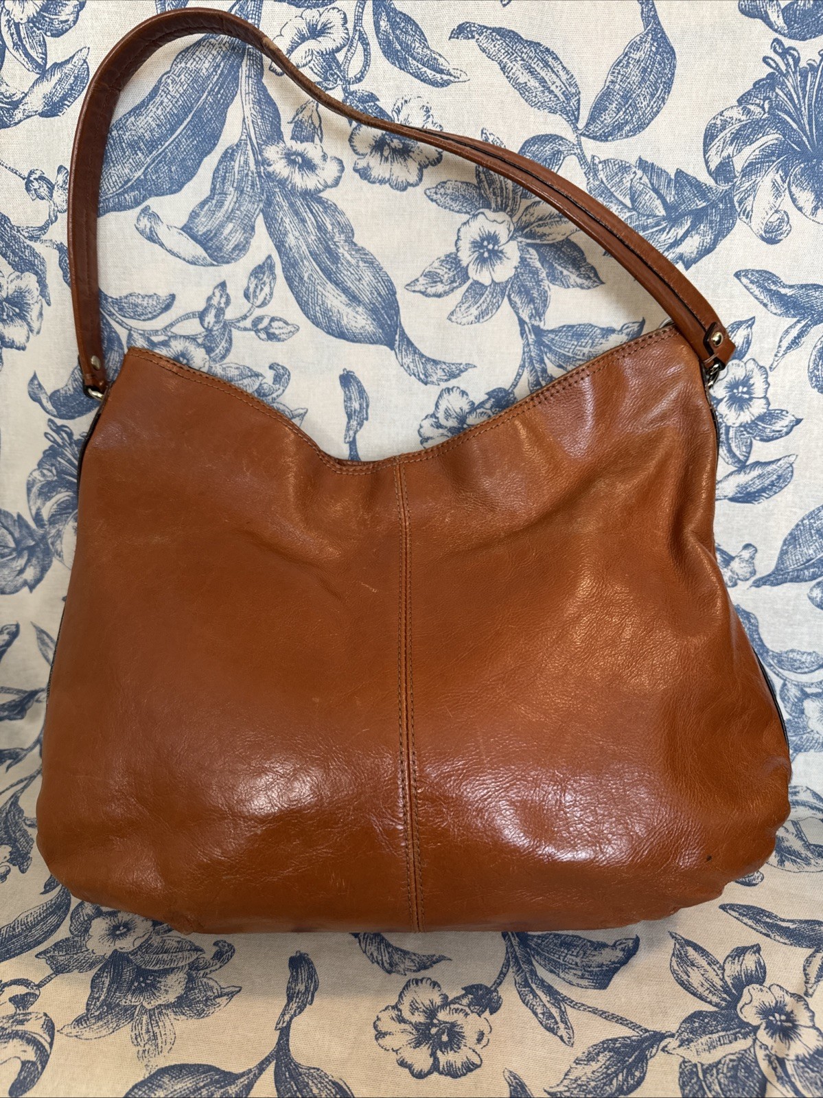 Antonio Milani – Cognac Brown Smooth Leather – Top Handle/Satchel/Purse