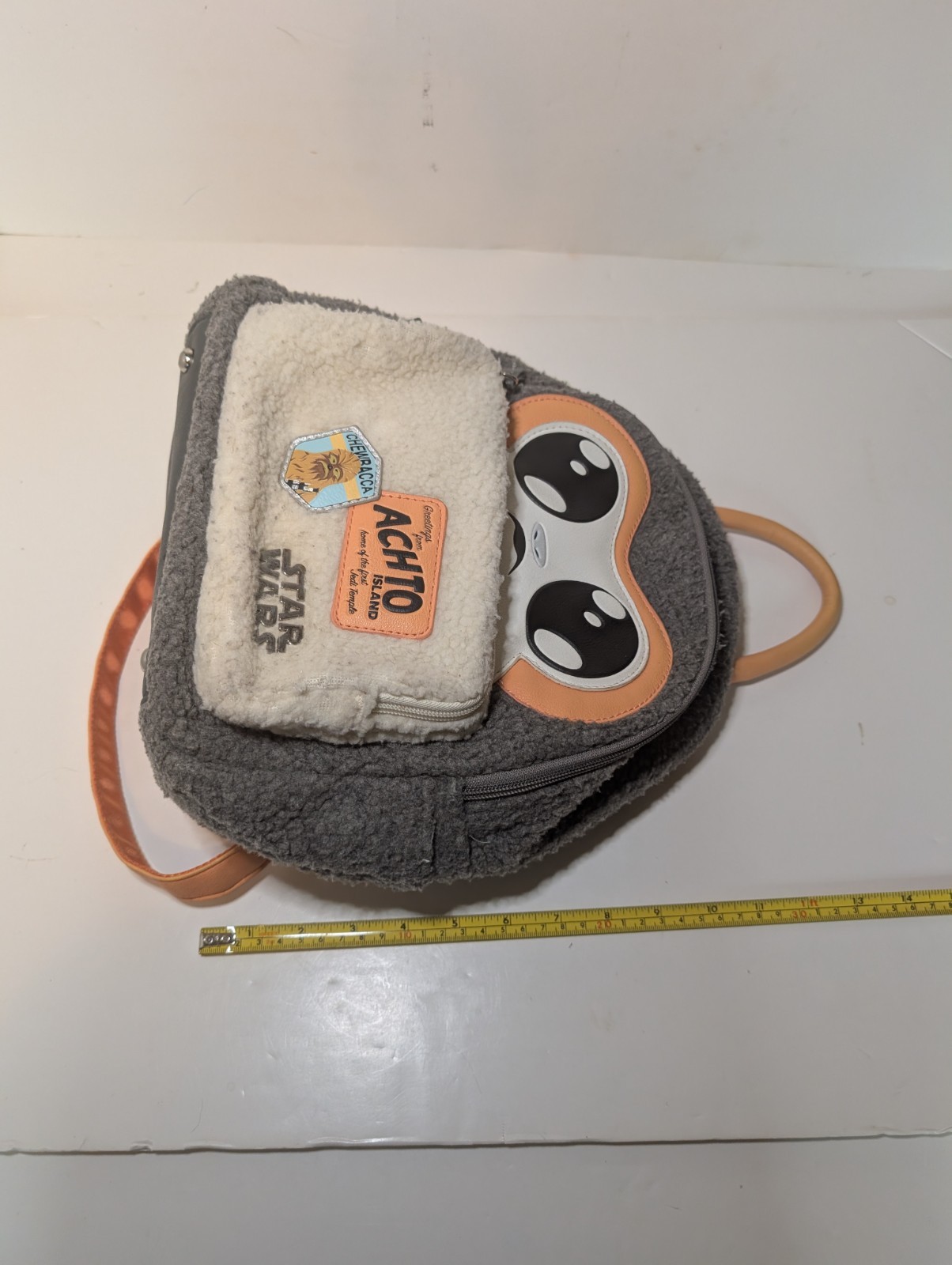 Bioworld Star Wars Porg Sherpa Mini Backpack Disney EUC