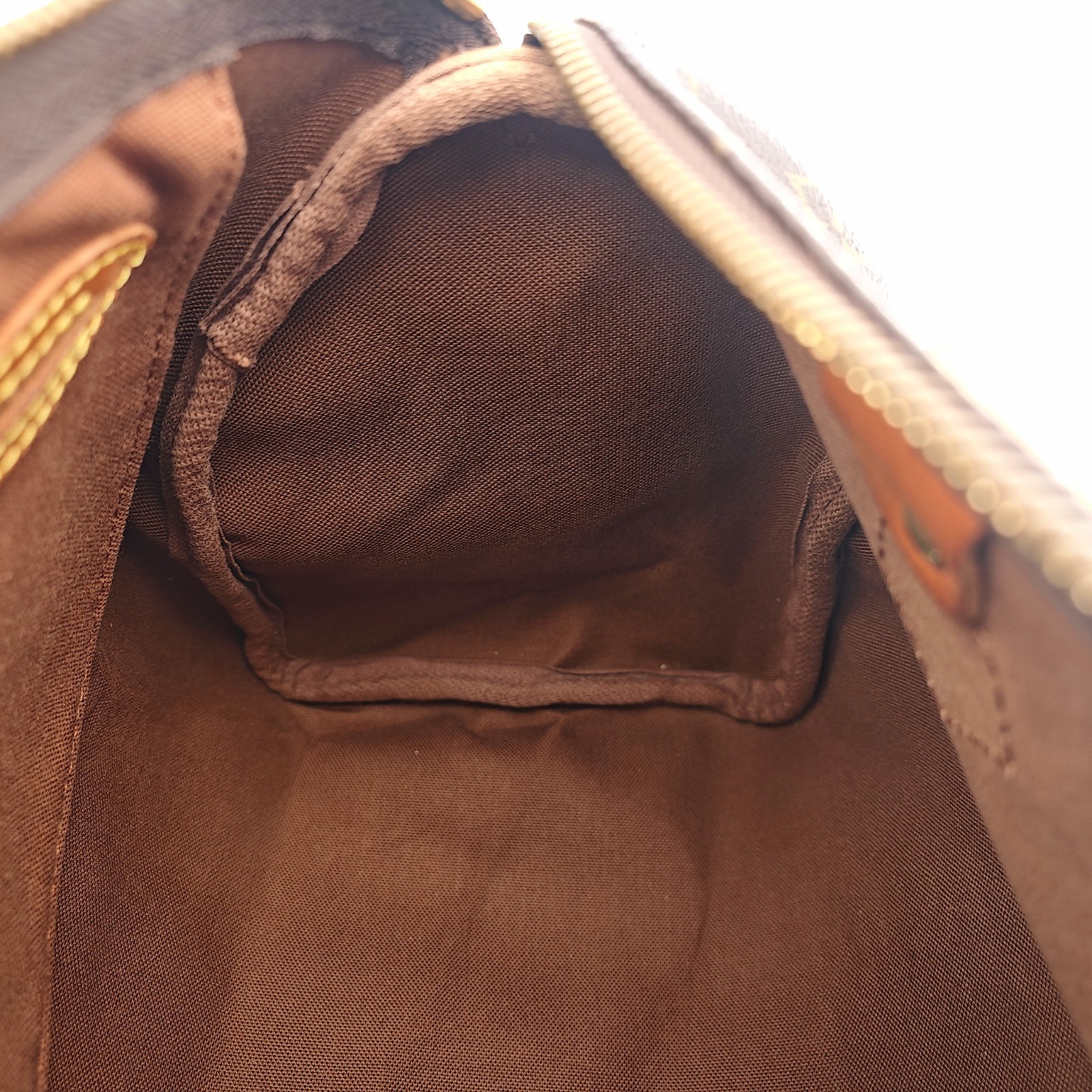 LOUIS VUITTON Speedy 25 Monogram Handbag Mini Boston M41109 Brown 0122