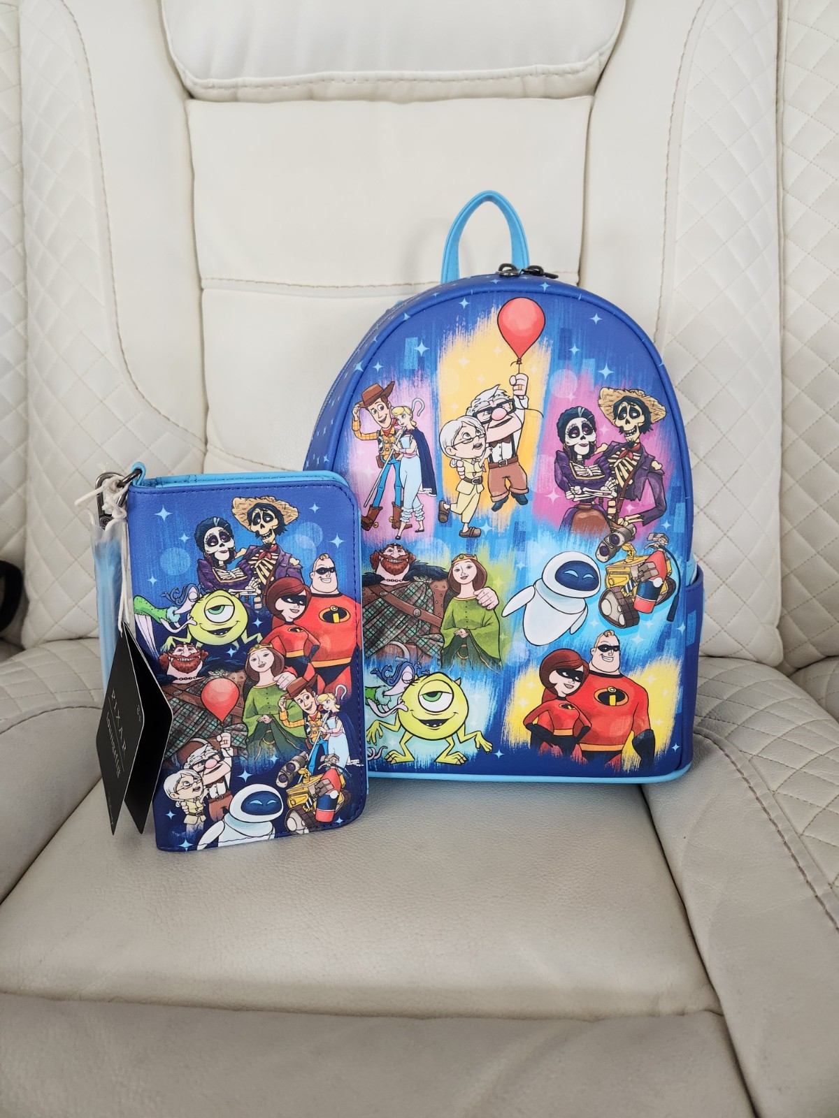Loungefly Disney Pixar Movie Couples Mini Backpack & Wallet Set