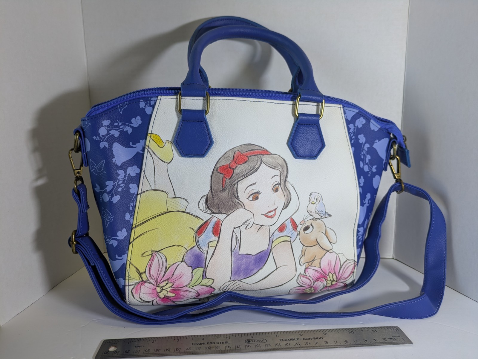 Used Loungefly Disney Snow White And The Seven Dearfs Sketch Satchel Bag