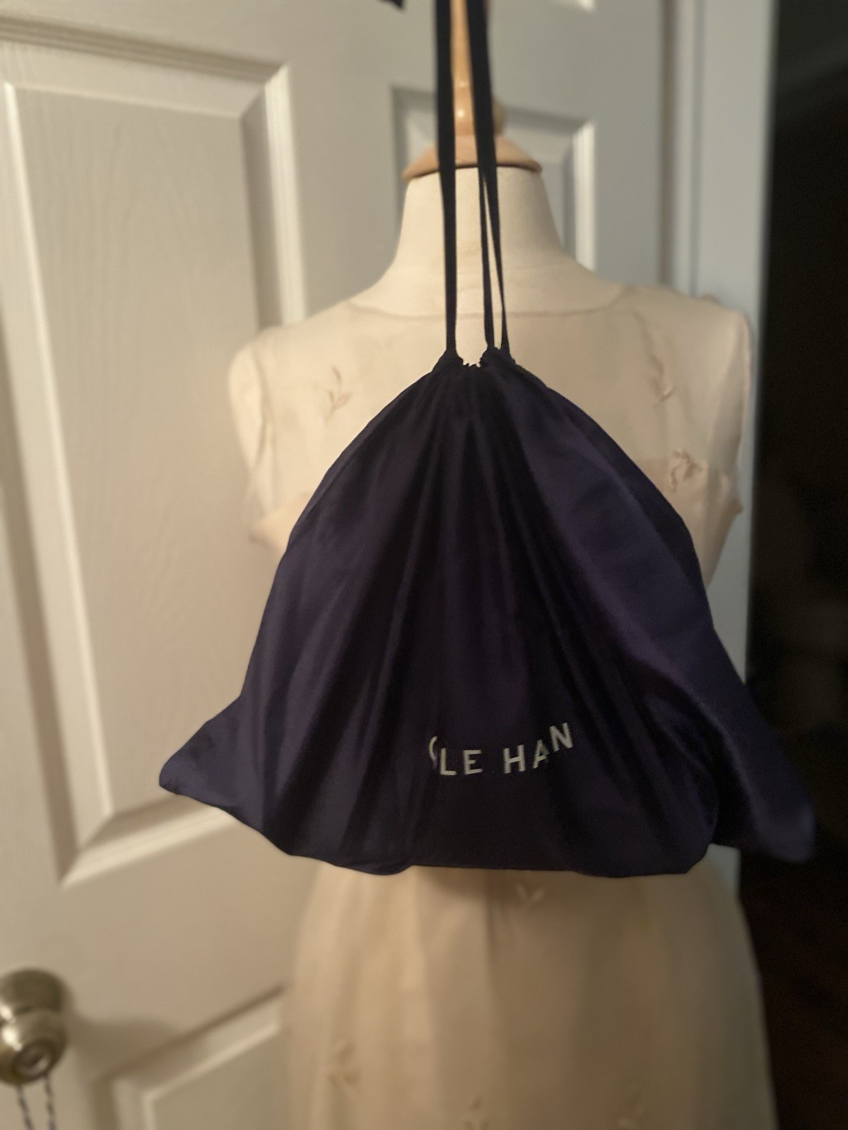 Cole Haan Amalia Navy Blue Saffiano Leather Cross Body Bag- Like New