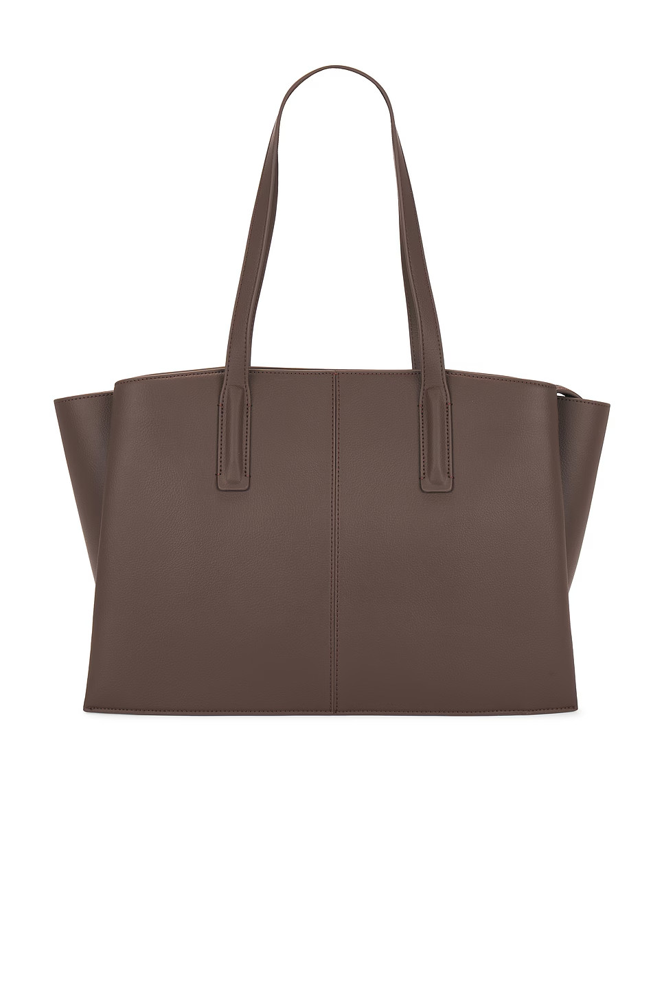 Freja New York Paloma Tote Espresso Faux Leather Shoulder Bag One Size