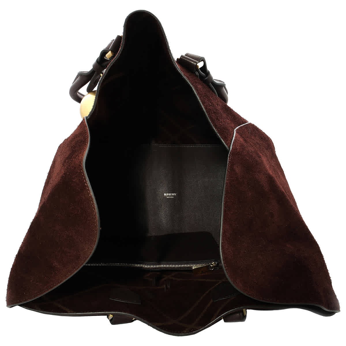Burberry Medium Calf Suede Shield Tote Bag 8075550