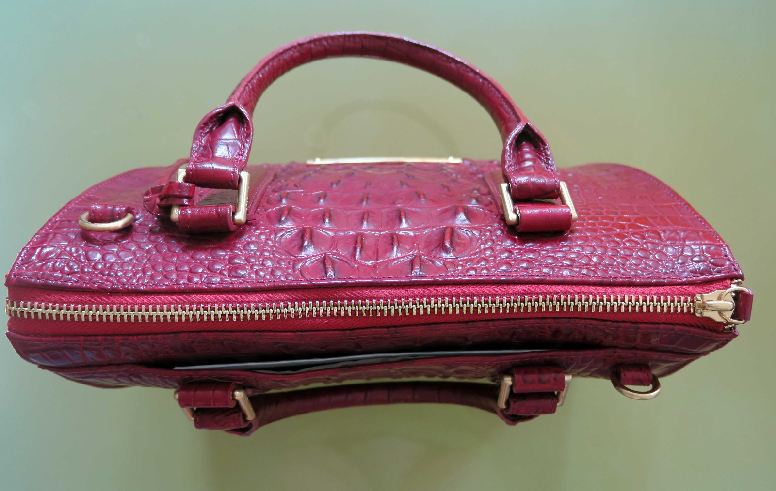 NWOT Brahmin Anywhere Convertible Carmine Red Melbourne