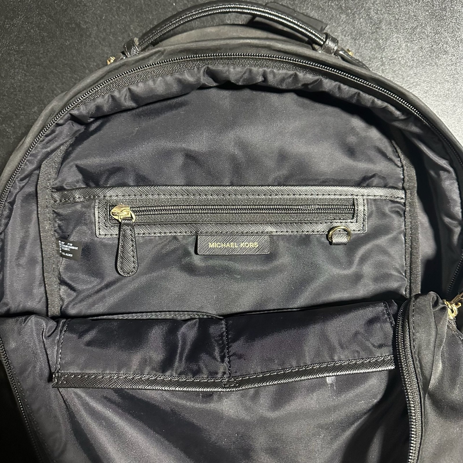 Michael Kors Kelsey Large Nylon Backpack in Black