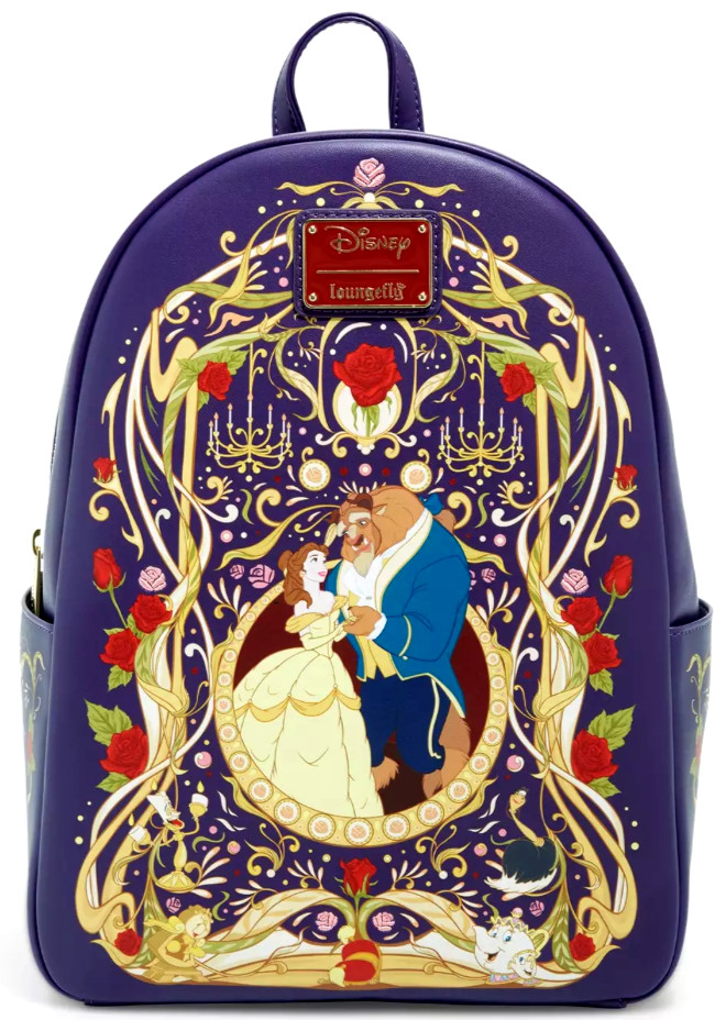 EXCLUSIVE Loungefly Disney Princess Belle and Beast Ornate Portrait Backpack NWT