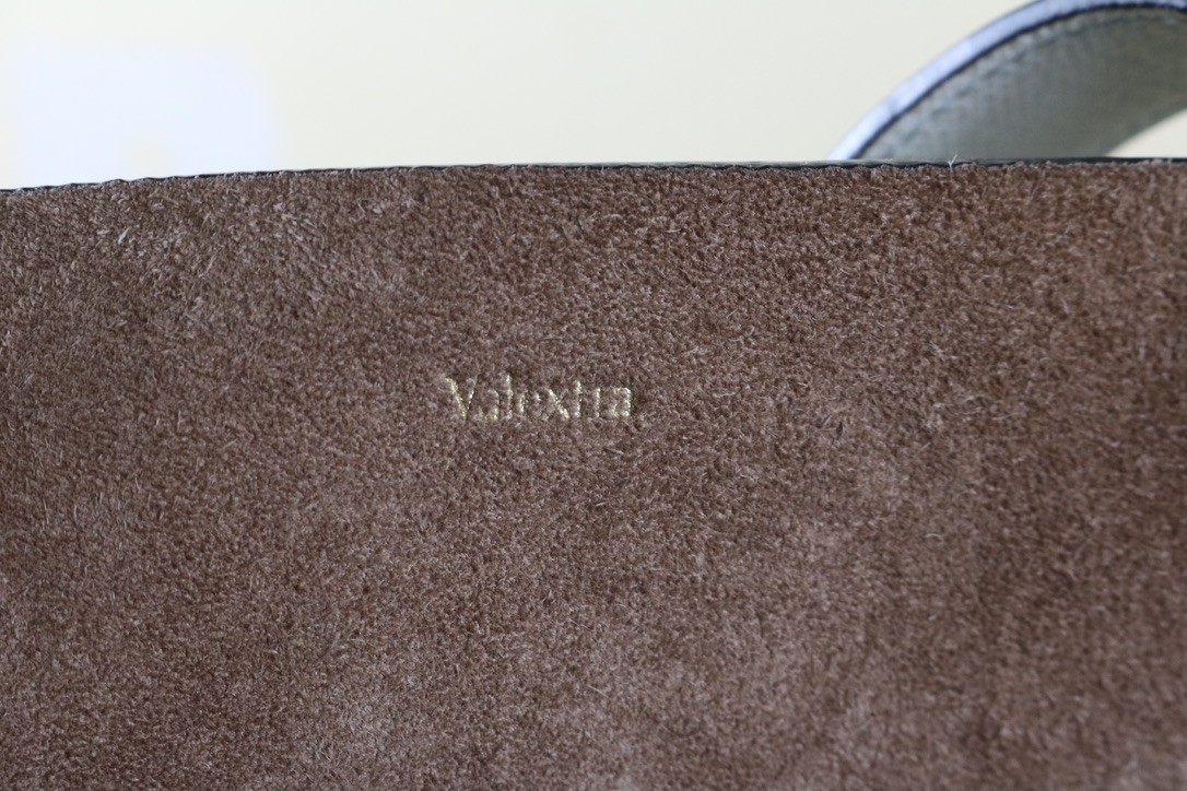 Valextra Tote Large Gray Leather Baby Cashmere Holiday Charm Handmade Italy