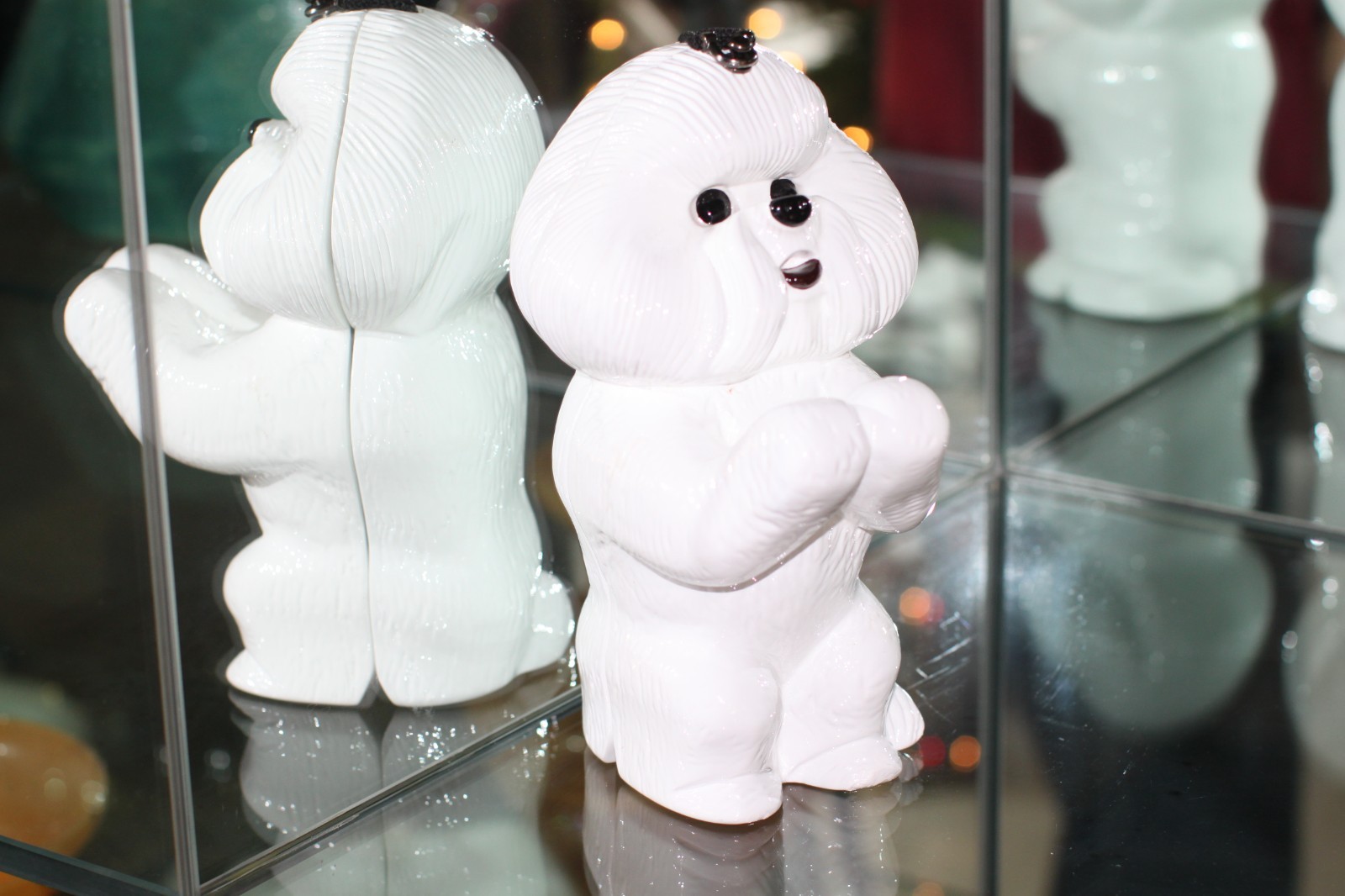 TIMMY WOODS BICHON FRISE DOG PURSE CLUTCH MINAUDIERE WHITE PUREBRED PUPPY WHITE