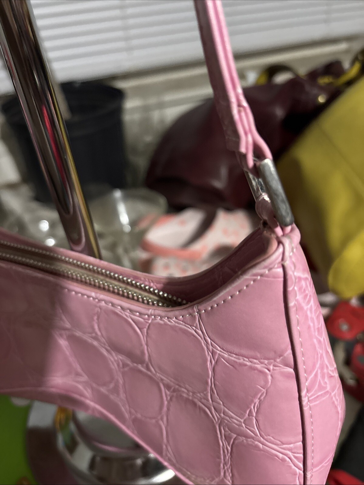 Urban Outfitter Pink “snakeskin”pattern Polyurethane Not Leather