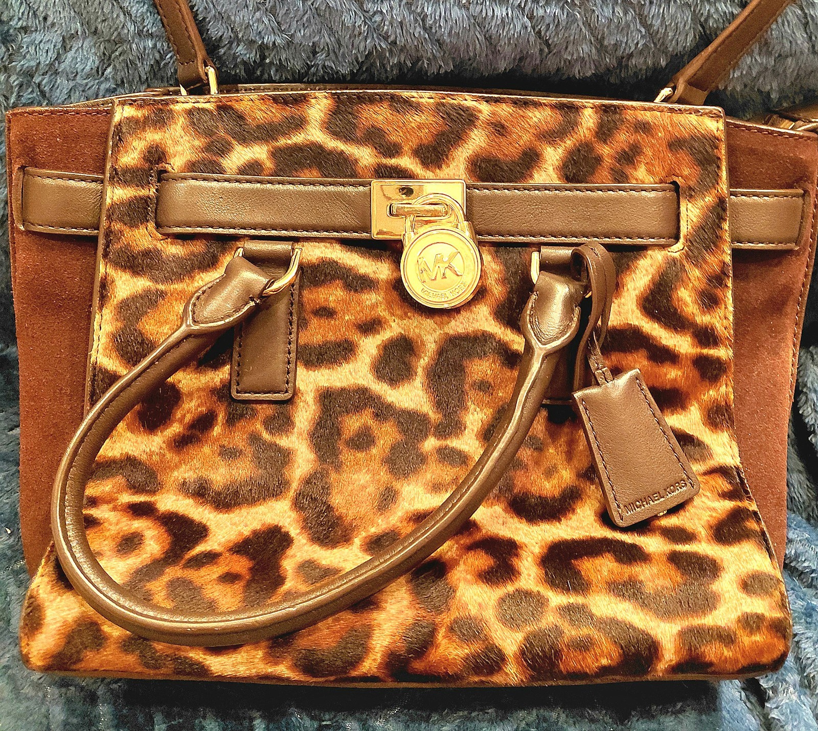 MICHAEL KORS BROWN LEATHER BAG WITH LEOPARD PRINT. NEW WITHOUT TAGS! Hamilton