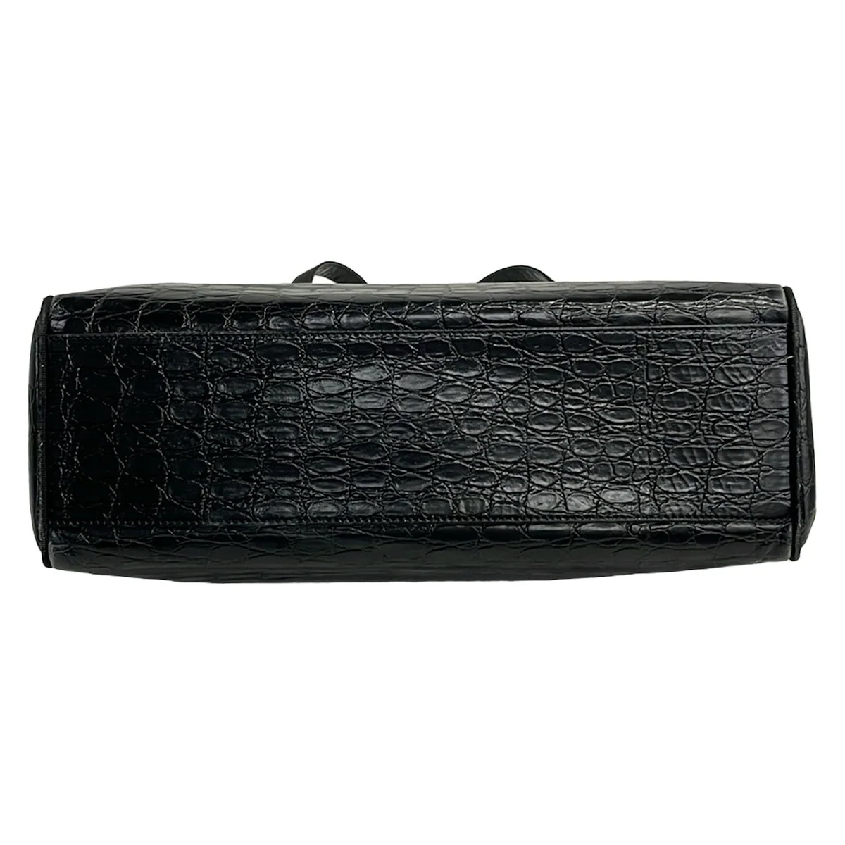 Salvatore Ferragamo Vara Black Leather Tote Bag