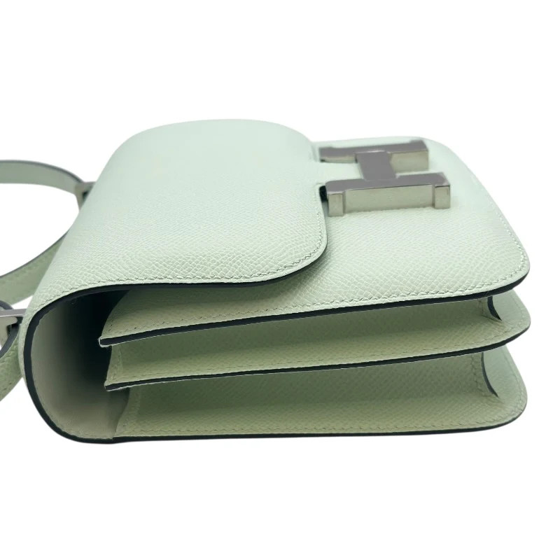 HERMES Constance 3 Mini Green Epsom Leather Shoulder Bag #OKB530