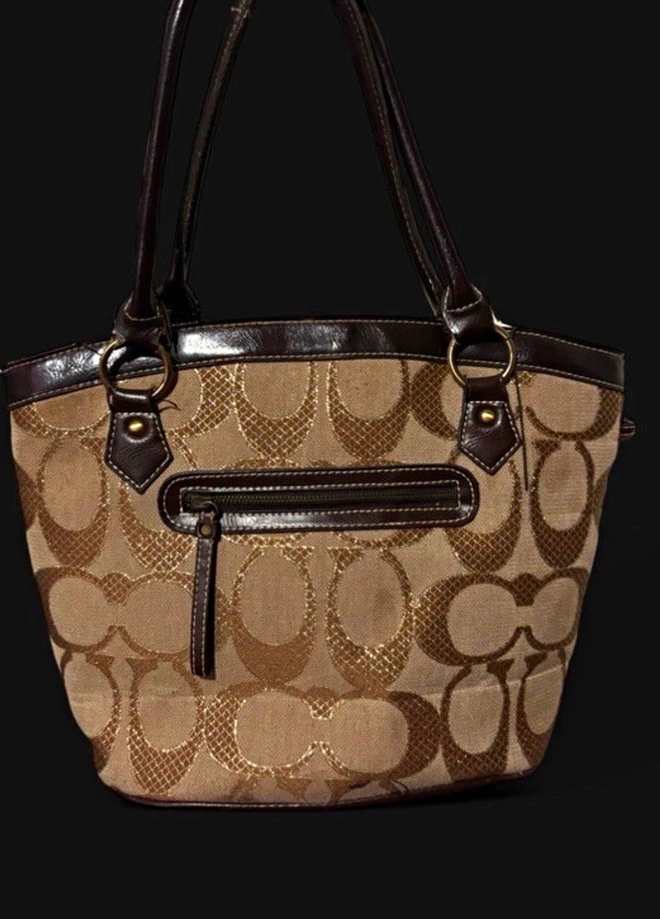 Coach Signature Animal Print Patchwork Gallery Tote bag