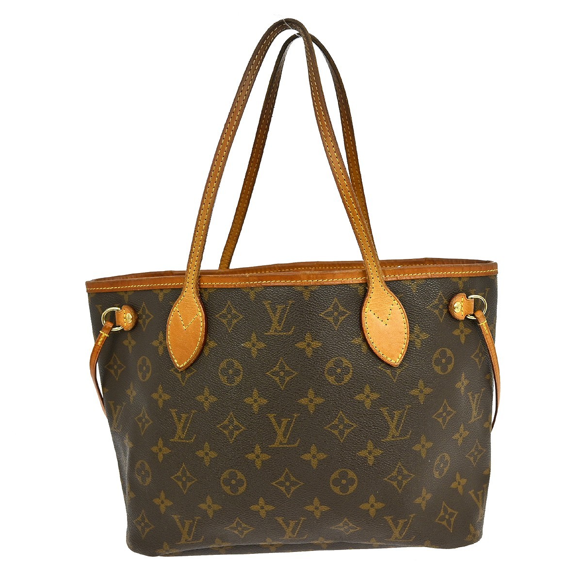 Deal01 LOUIS VUITTON MONOGRAM NEVERFULL PM TOTE HANDBAG M40155 VI2121 YQ05887
