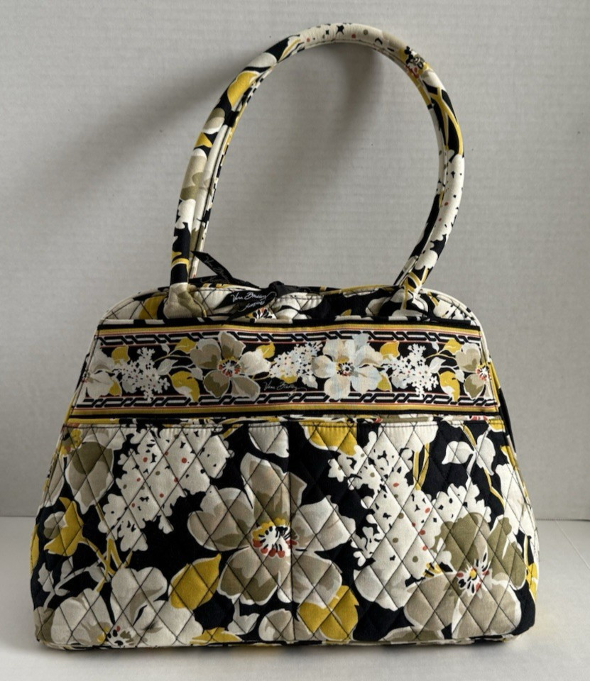 Vera Bradley DOGWOOD Bowler Bag Purse Handbag Large Shoulder
