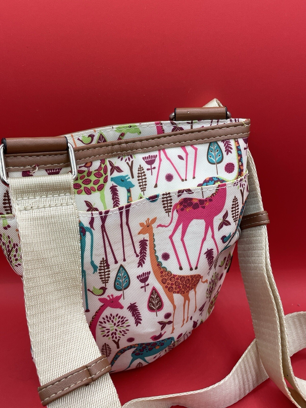 Lily Bloom Crossbody Bag Purse GIRAFFES 🦒 Adjustable Strap