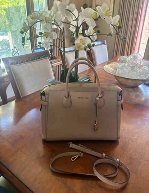 Michael Kors Mercer Pebbled Leather Satchel