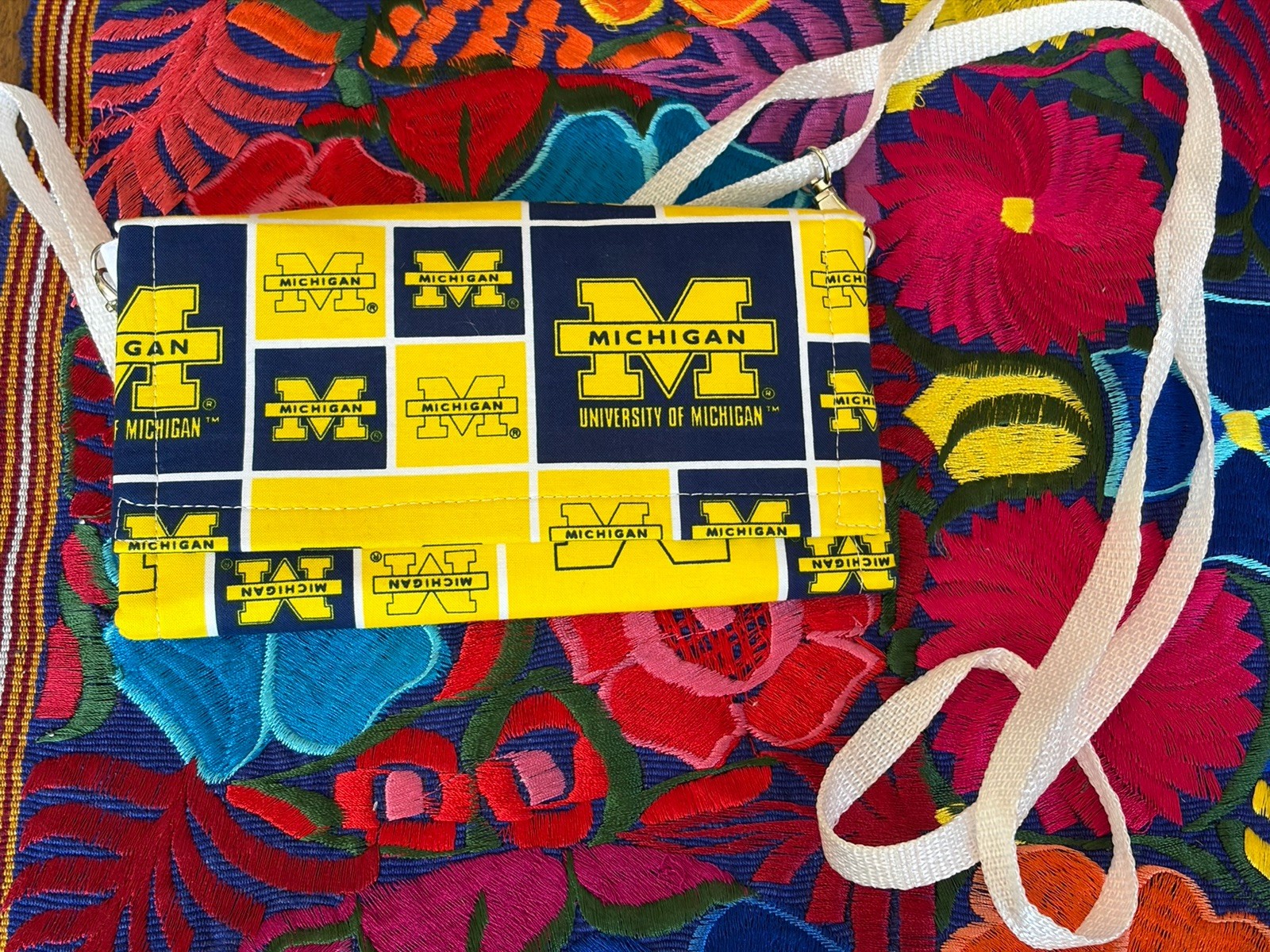 University of Michigan Wolverines Handmade Fabric Purse