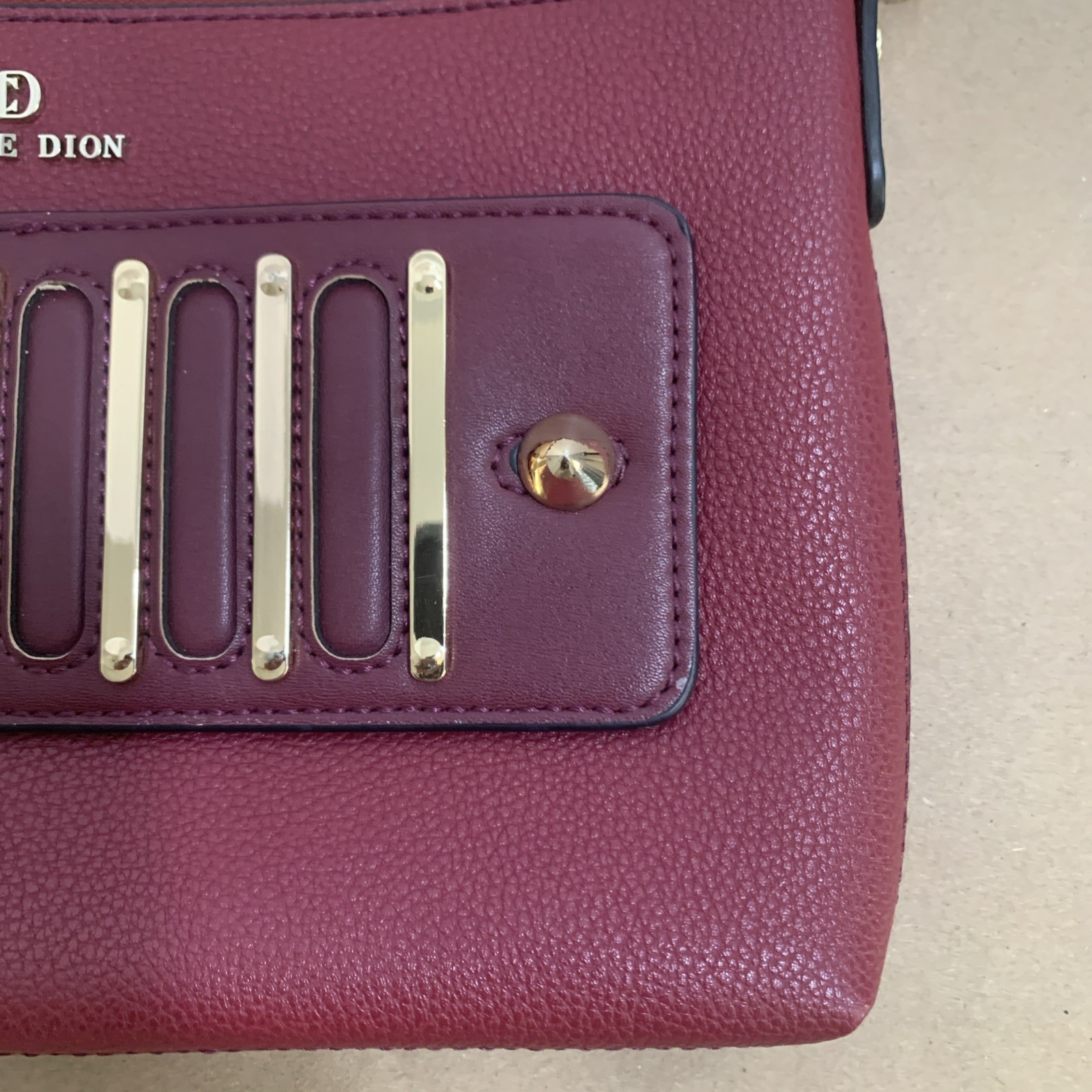 Rare!!! Womens Celine Dion Red Maestro Crossbody PIANO KEY THEMED Clutch bag