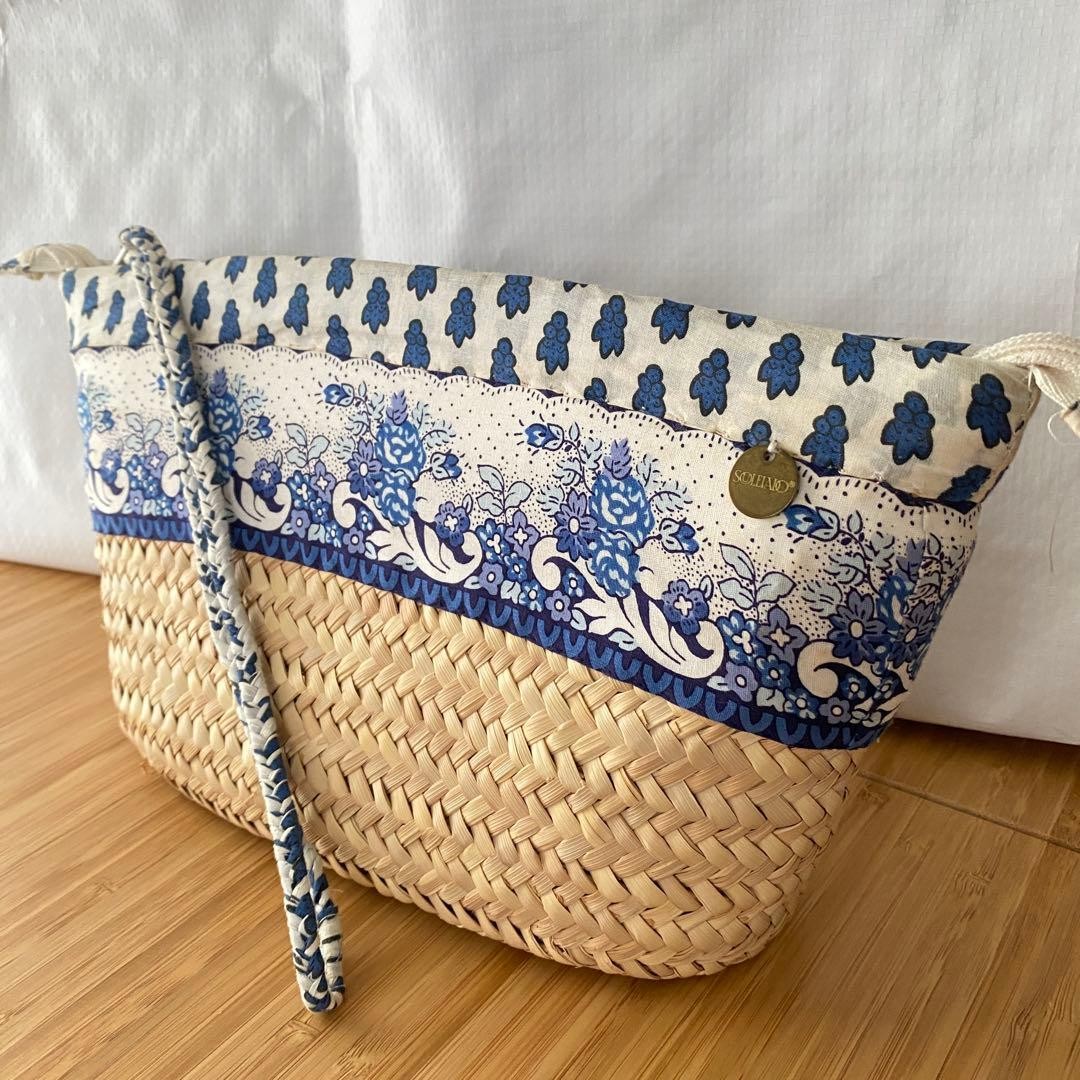 SOULEIADO Blue Clutch Basket Bag – Tomorrowland Collection