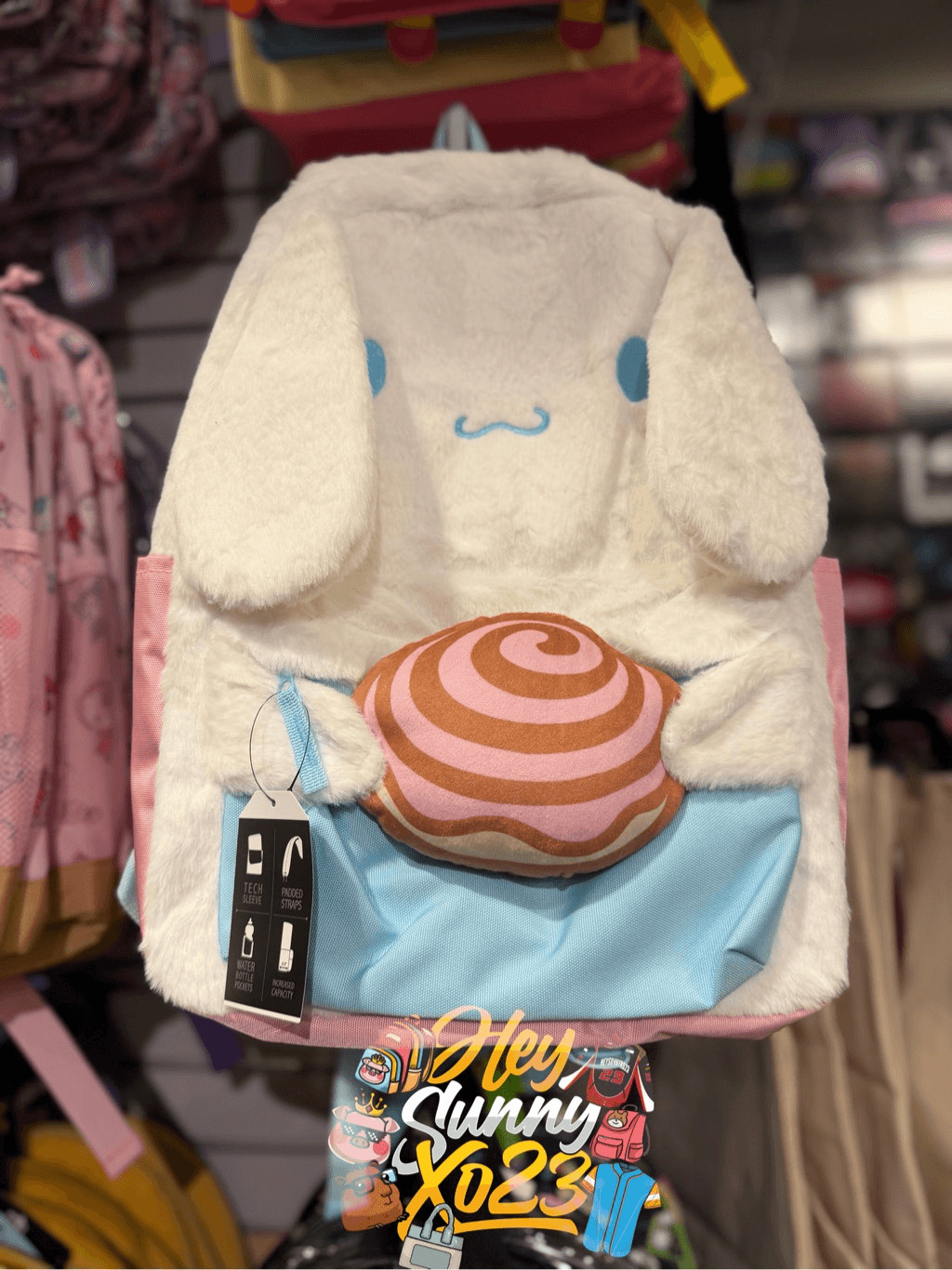 Cinnamoroll Figural Fuzzy Backpack