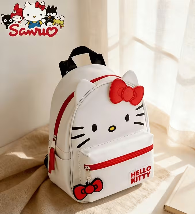 New Hello Kitty Embroidered Name Cartoon Backpack 8x11x5 inch