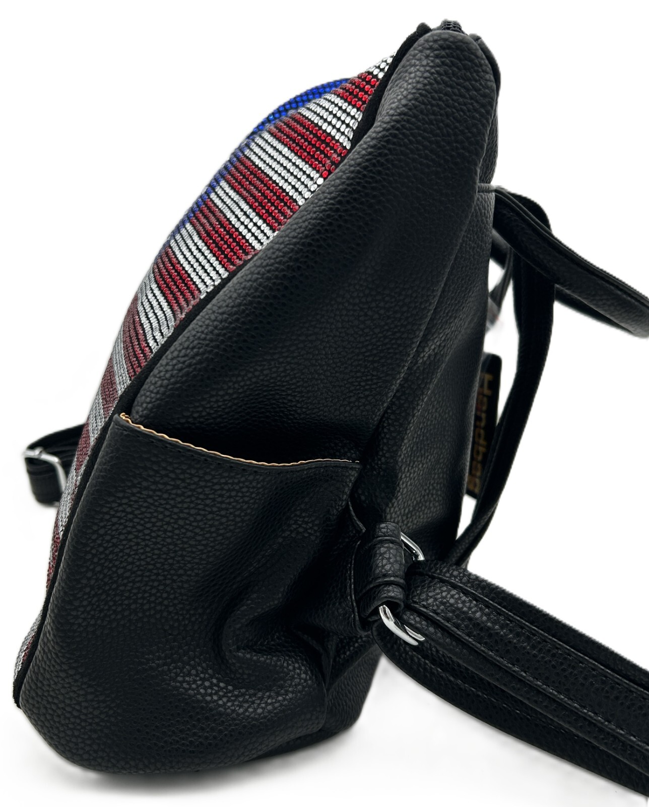 American USA Flag Design Rhinestones Backpack Bag Shoulder