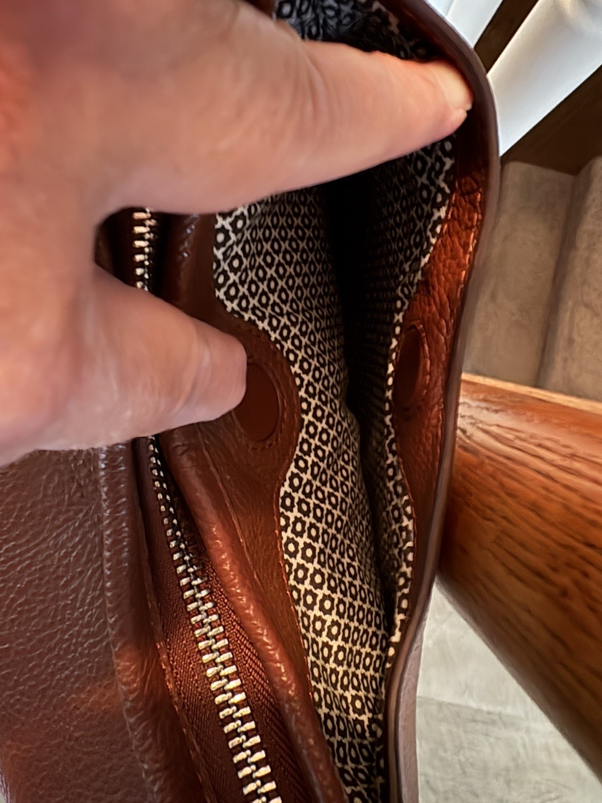 Brighton Shelby Bourbon Pebbled Leather Hobo – $475 Mint condition