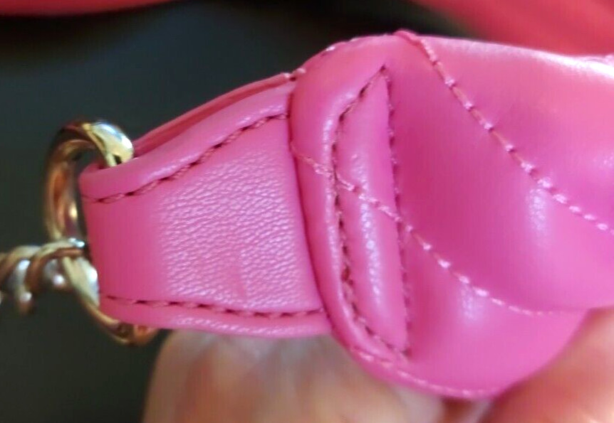Guess Hot Pink Shoulder Bag Crossbody Fanny Pack Patent Finish 100% PU