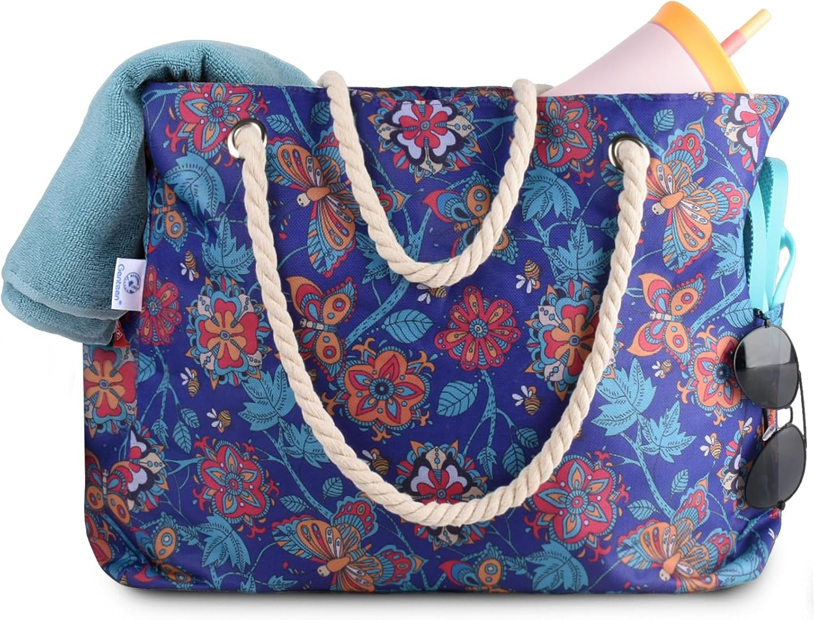Beach Tote Bag for Women Waterproof Large Capacity Sandproof Travel Pool Bag