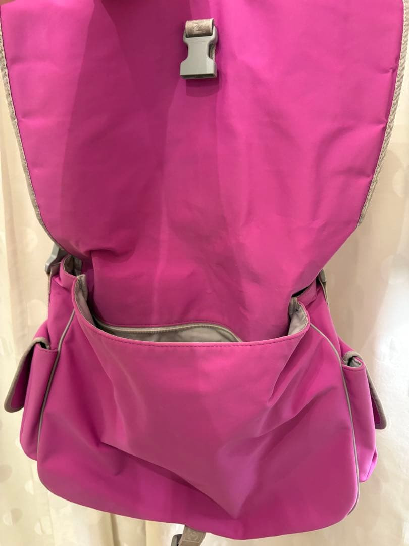 Auth CHANEL Bag Nylon Pink Quilted Shoulder Unisex Crossbody 44x26x11.5 cm F/S