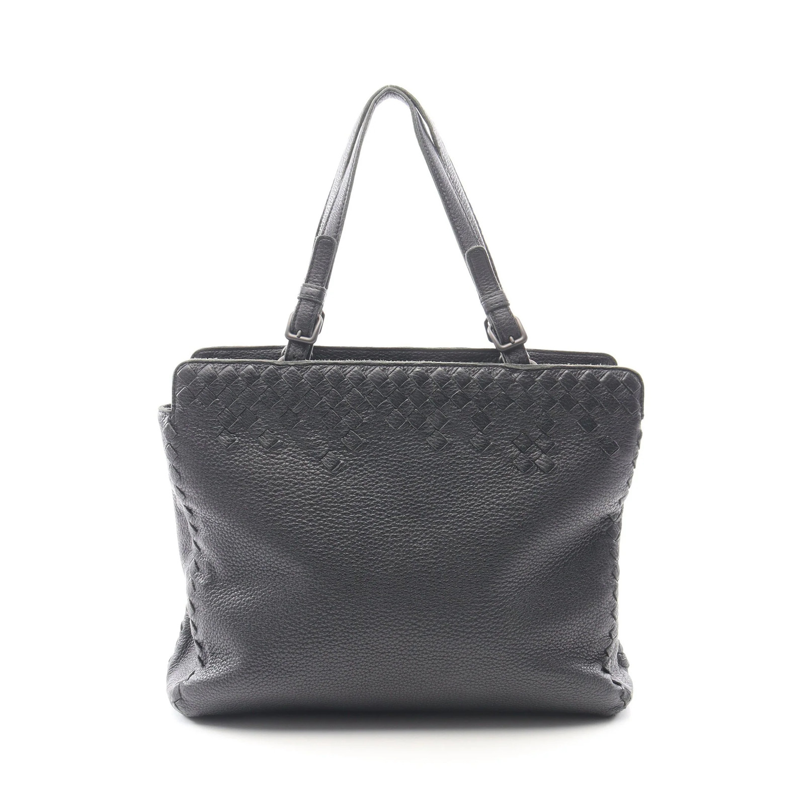 Bottega Veneta Intrecciato Tote Bag Black Leather #RCB2863