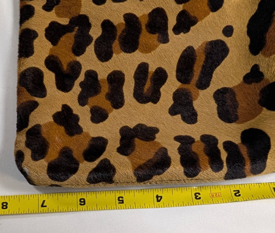 Nine West Leopard Print Crossbody Purse 7.25×8”x 2”Shoulder Bag w/21” Drop-Nice!