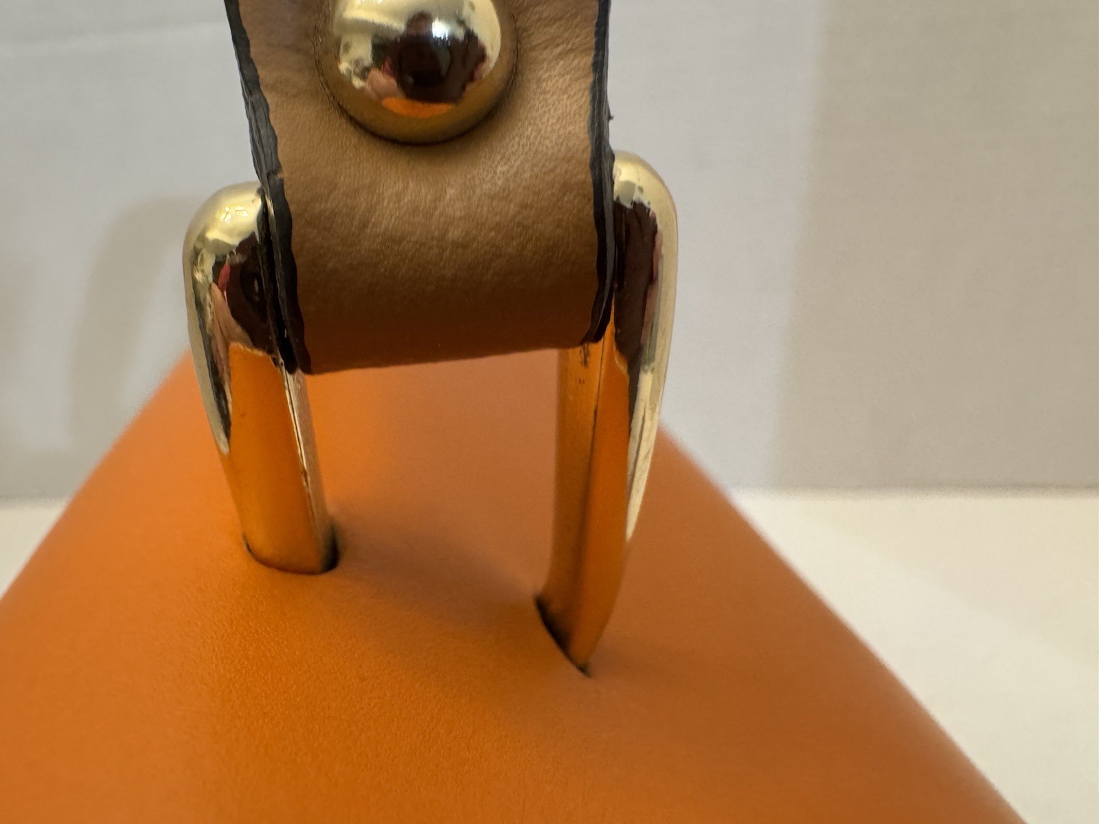 A. Bellucci Genuine Leather Small Satchel Purse Gold Flip Lock Made In Italy