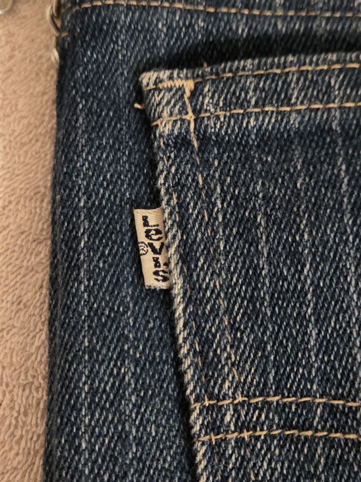 Levi Jean Handmade Purse W/beautiful Metal Strap