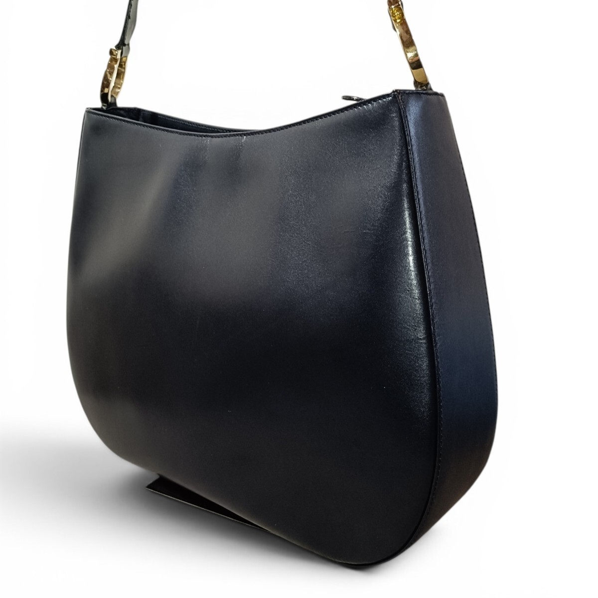 Salvatore Ferragamo One Shoulder Bag Gancini Black Salvatore