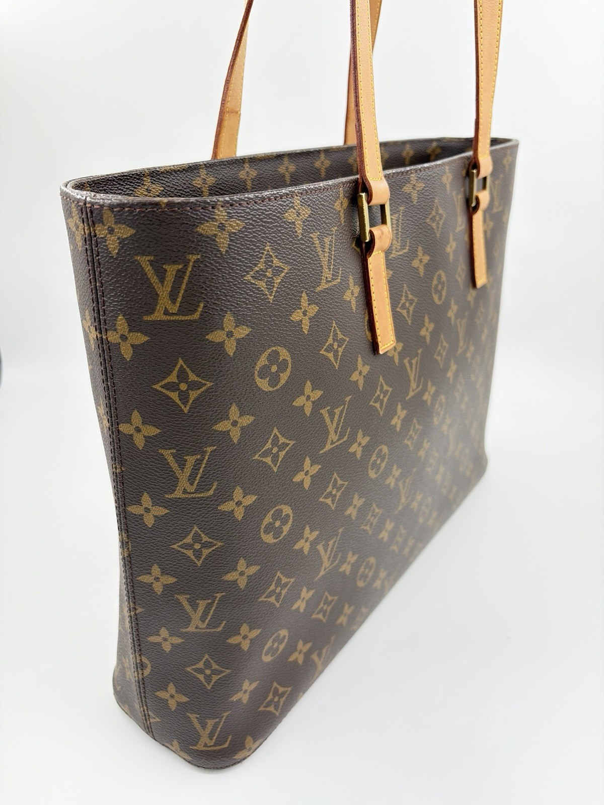 Louis Vuitton Luco Monogram Tote Shoulder Bag M51155 From Japan 104